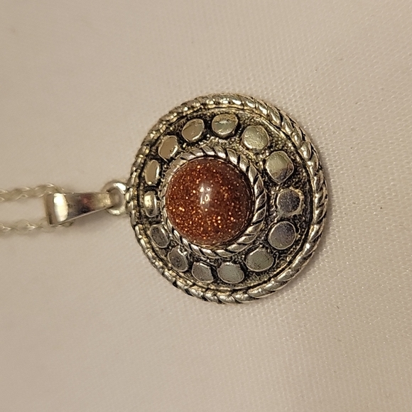 3 Piece Silver-Tone & Sandstone Set - Picture 5 of 6